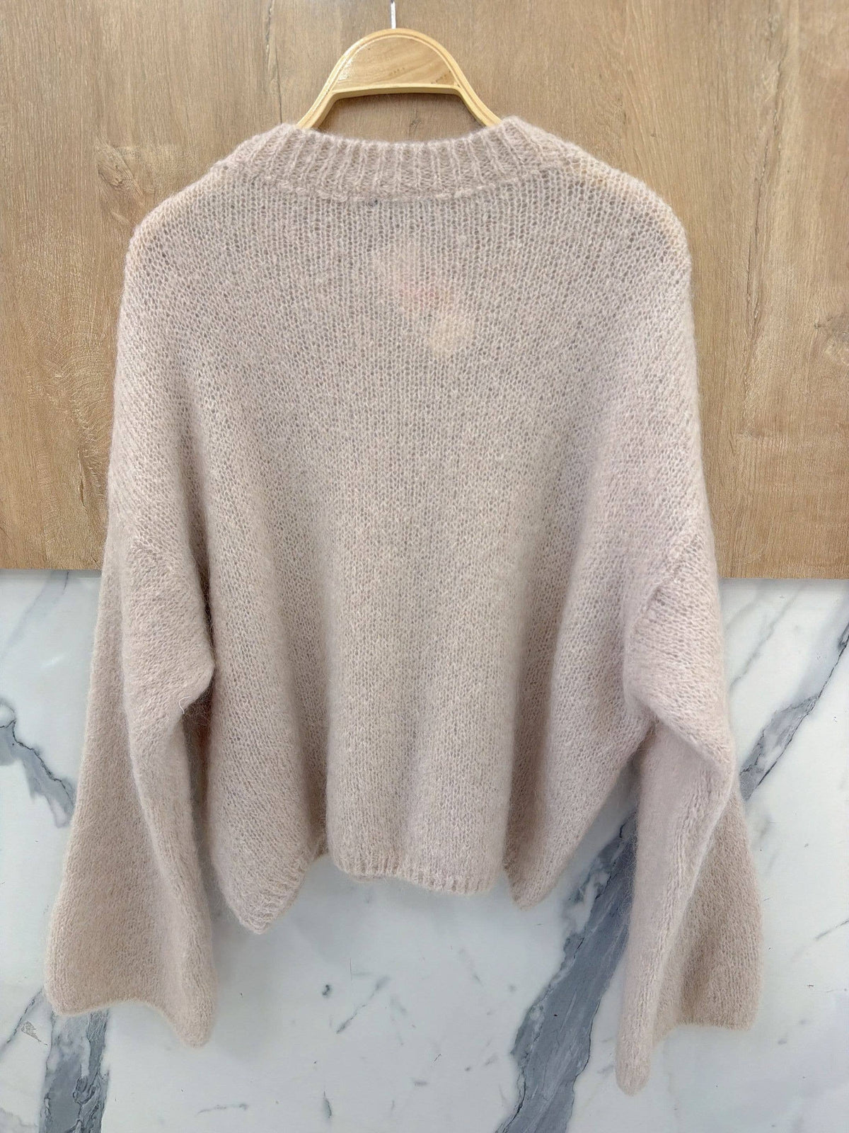 Pullover aus Mohair | beige