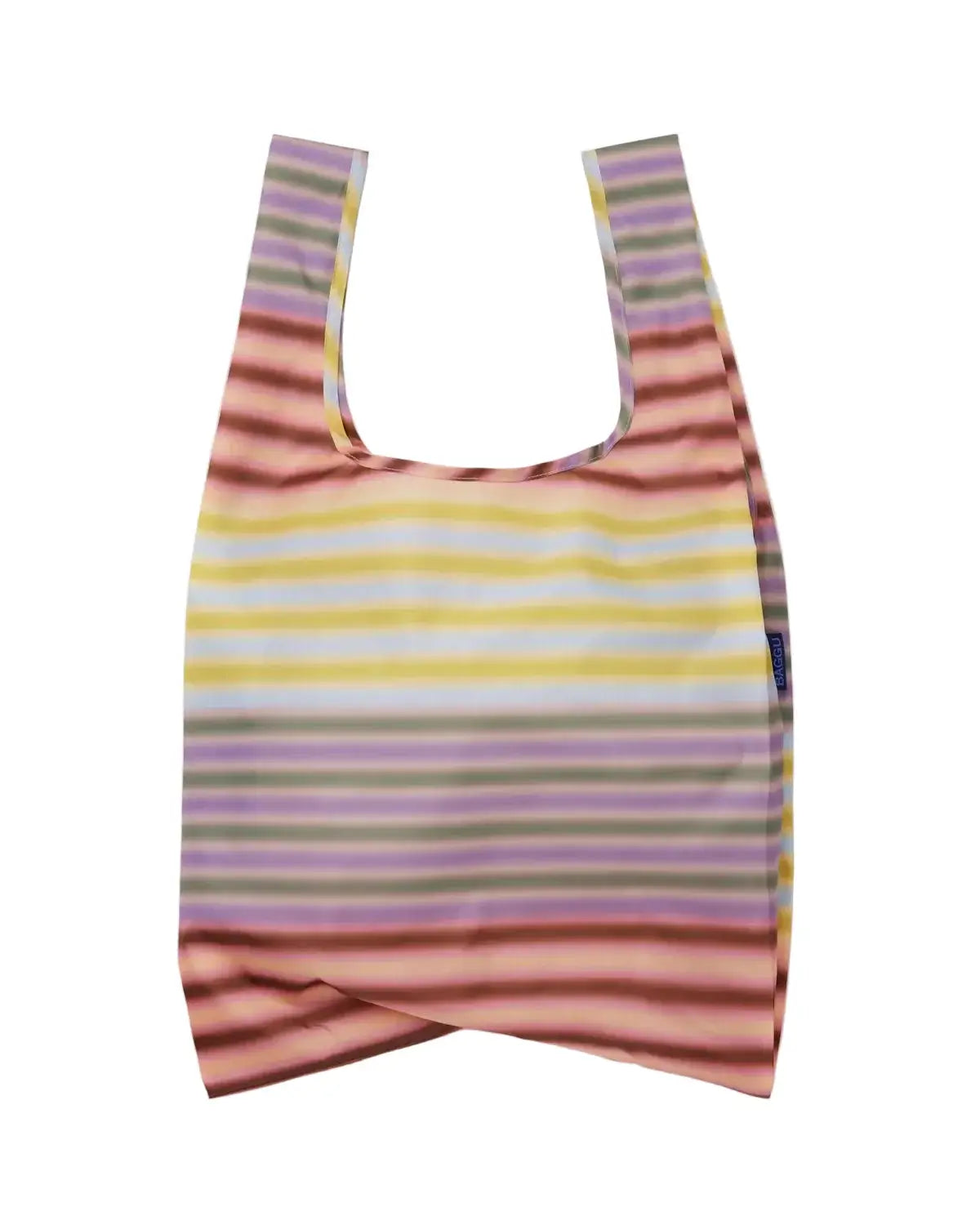 Sac shopping en nylon | rayures dégradées
