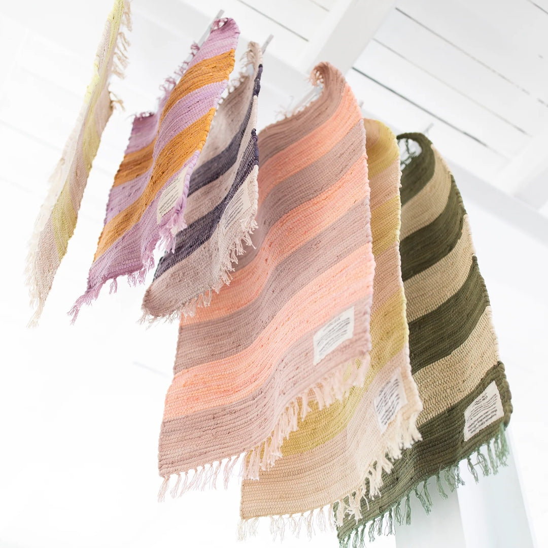 Tapis tissé main CHINDI | tropicana & ash rose