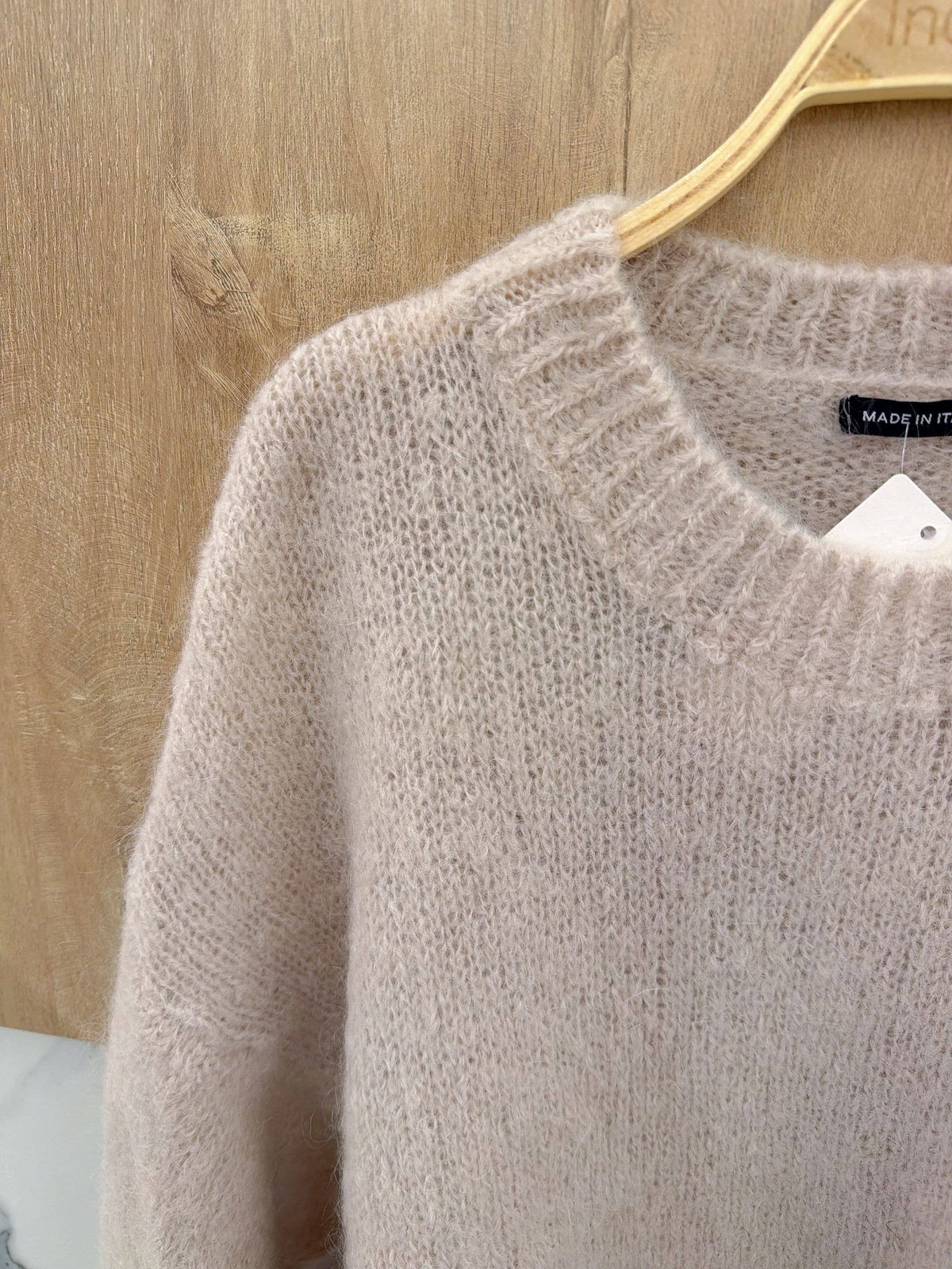 Pullover aus Mohair | beige