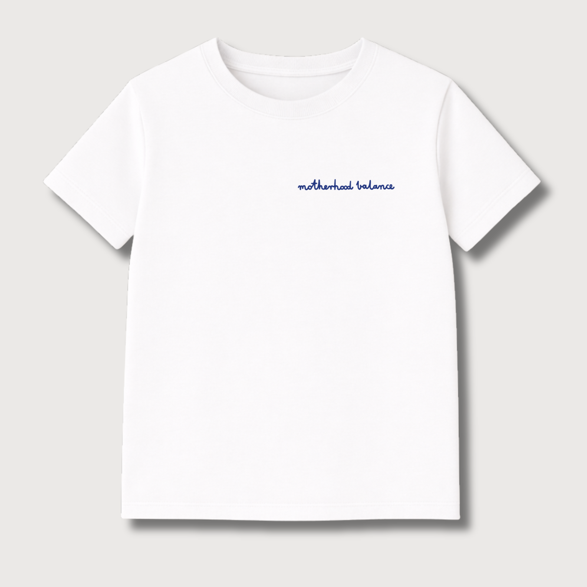 T-Shirt MOTHERHOOD BALANCE | weiss, blau