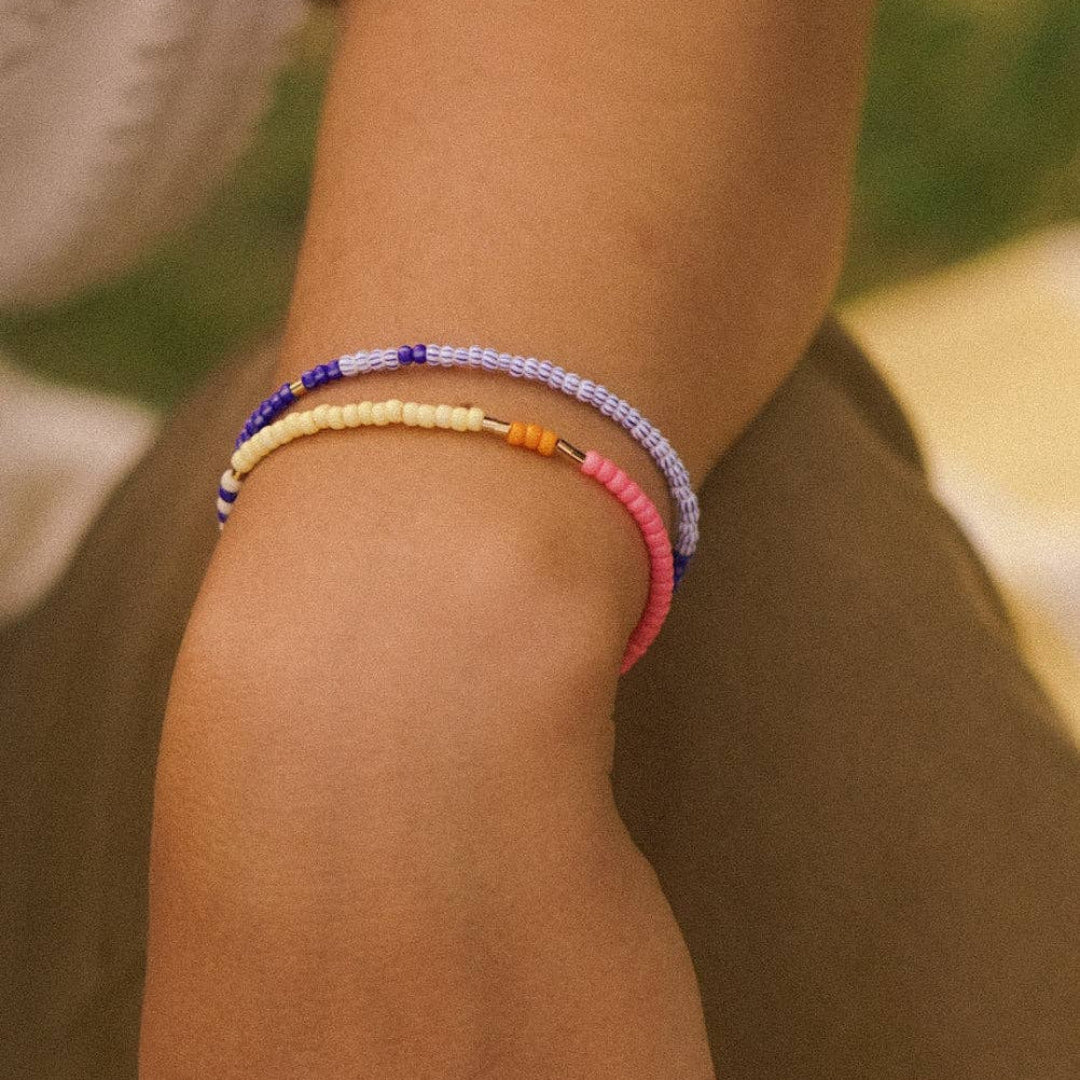 Bracelet Lente | pink, citrus, sailor stripes