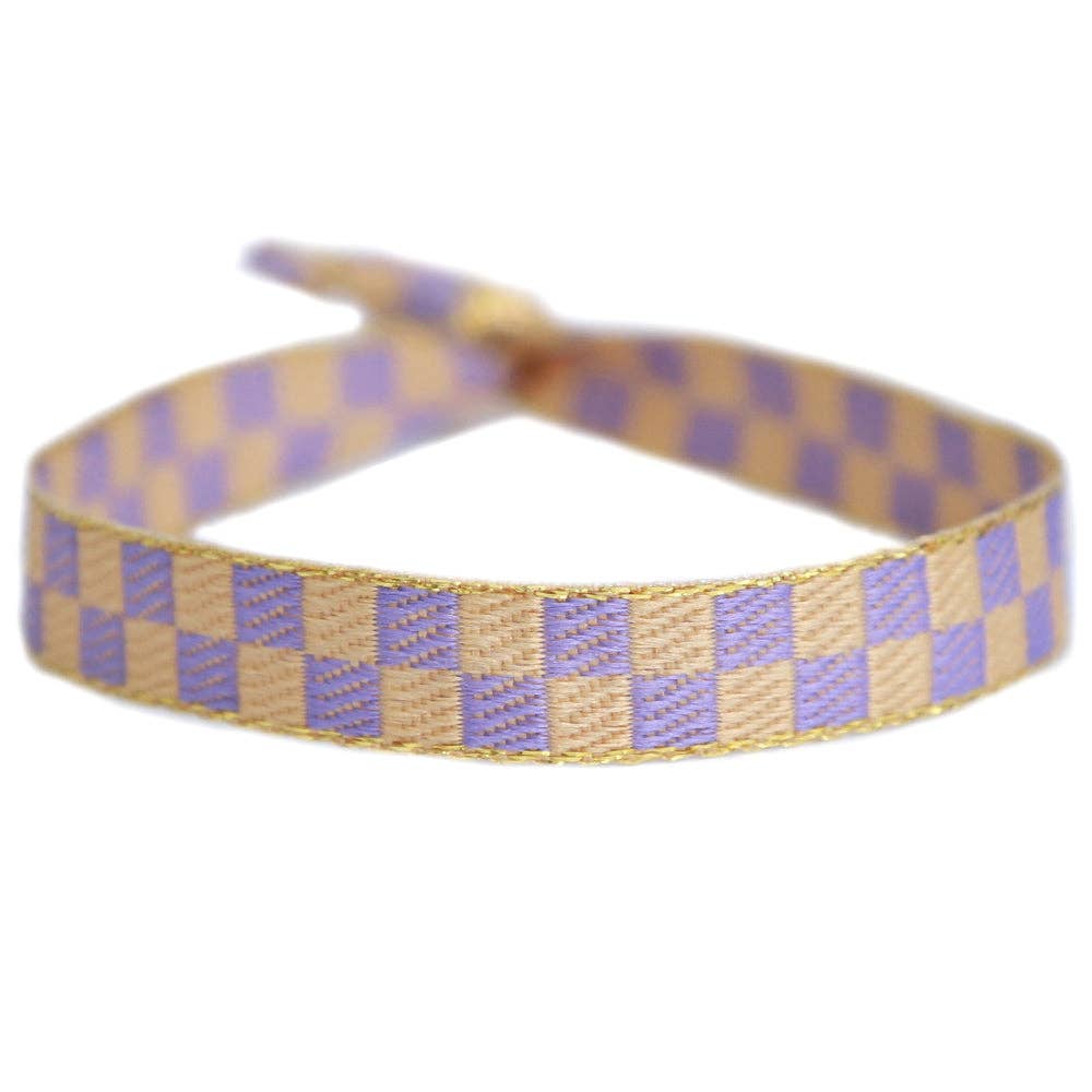 Bracelet tissé Pop Art | violet