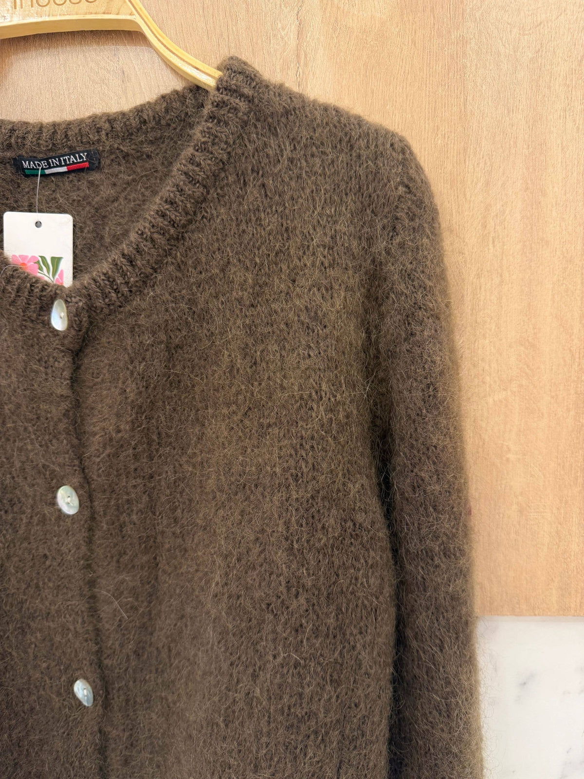 Cardigan aus Mohair | choco