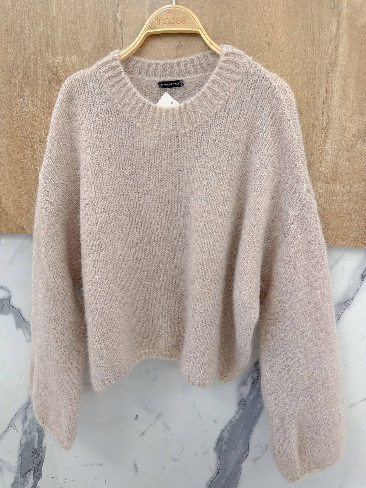 Pullover aus Mohair | beige