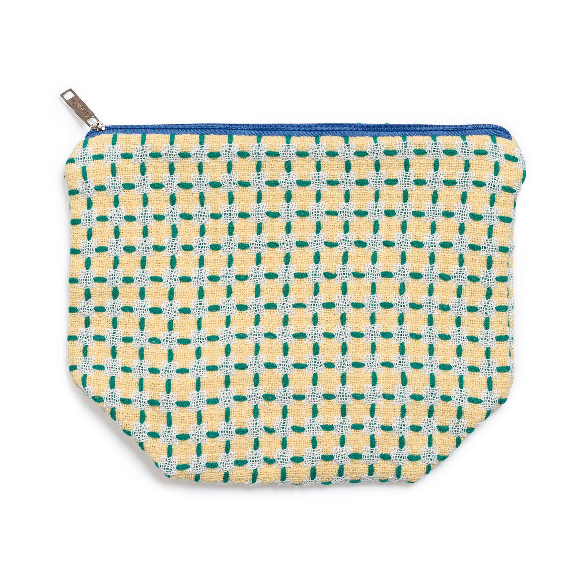 Trousse de toilette 100% coton | jaune et vert