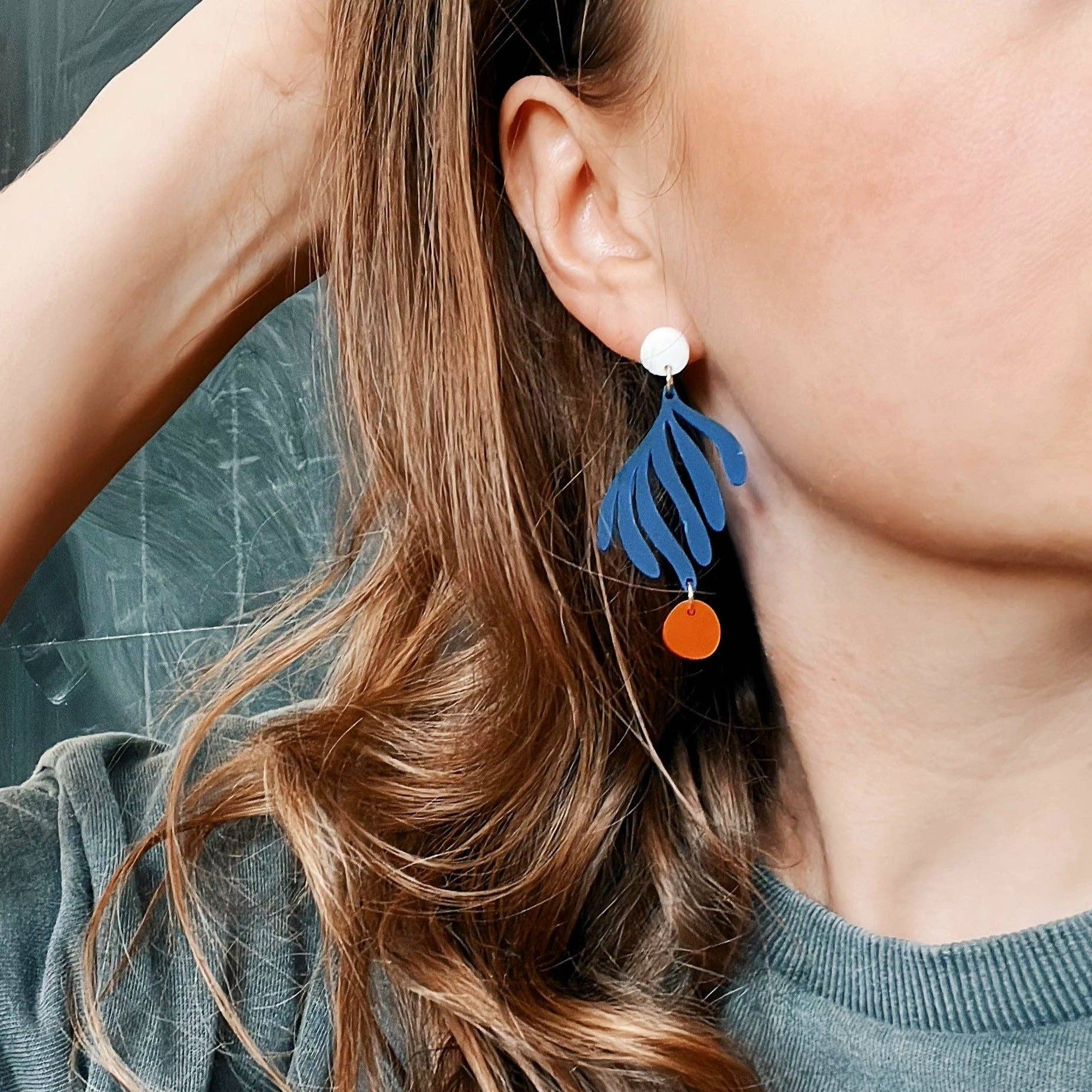 Earrings Matisse | azure