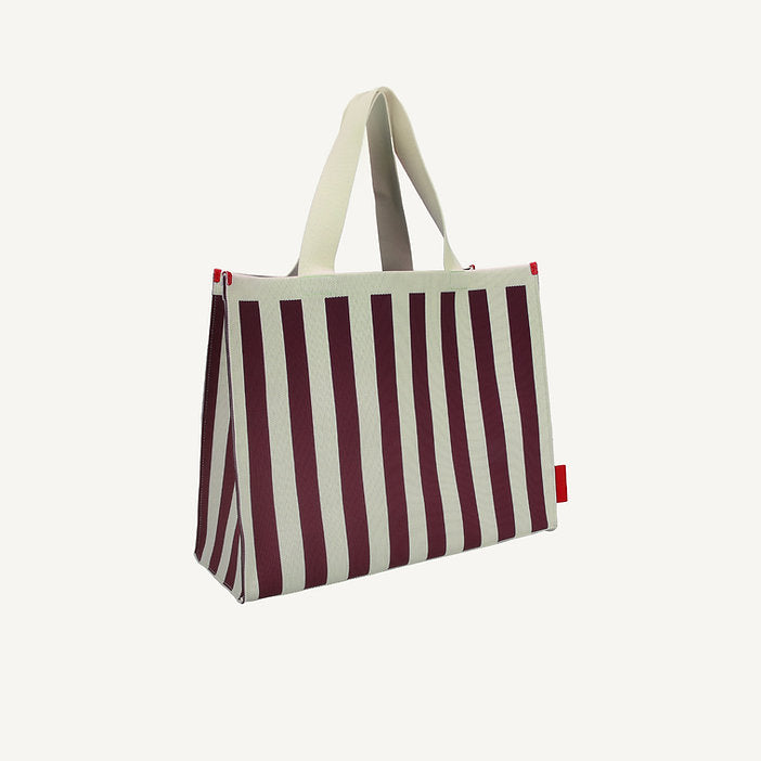 Shopper knitted Stripes | mist + fig