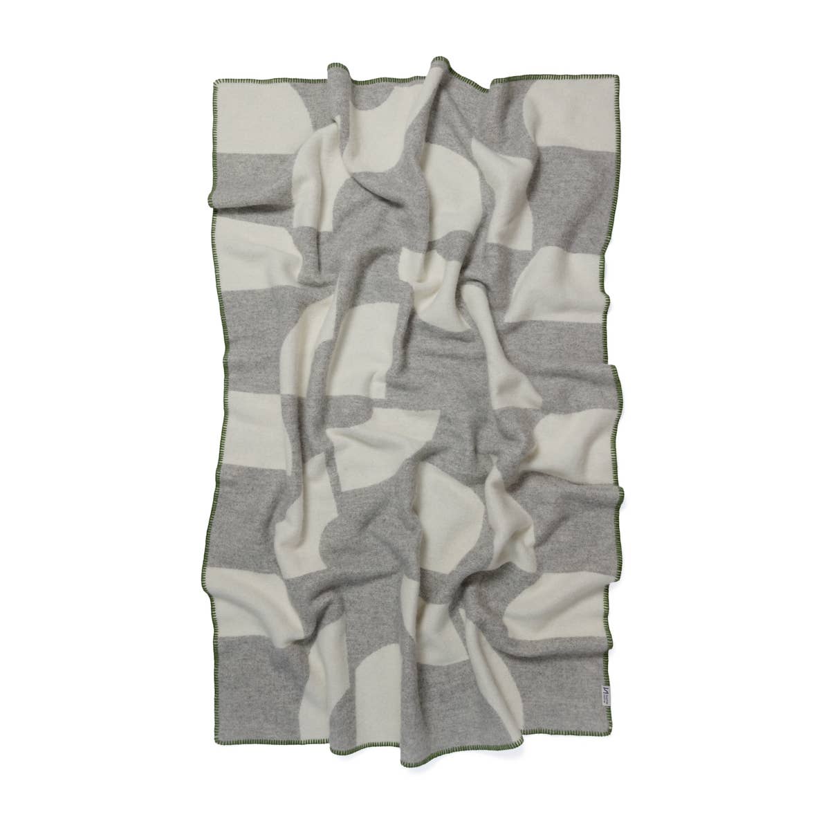 Couverture en laine 135x185cm | Déco grise