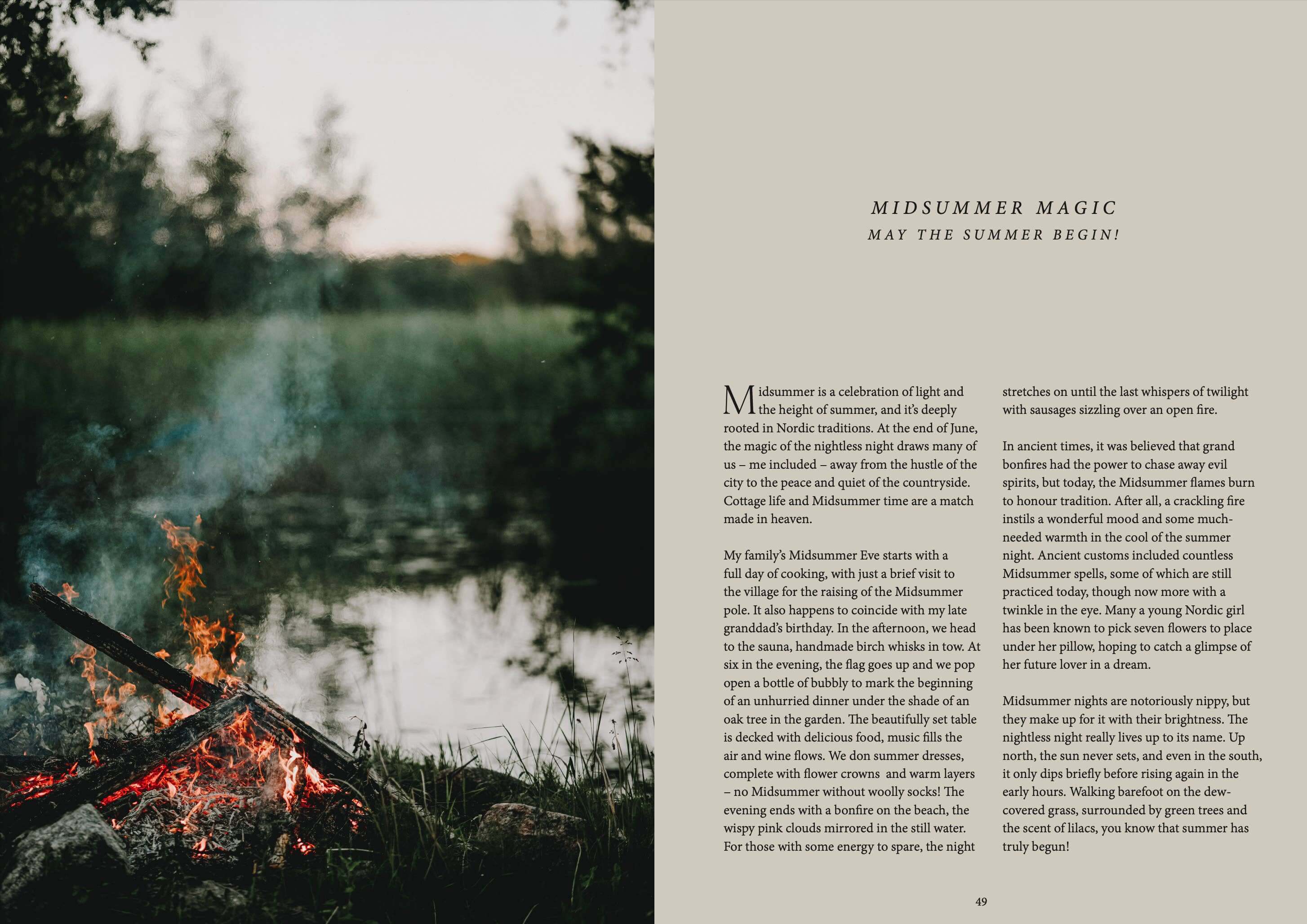 Livre de cuisine estivale nordique
