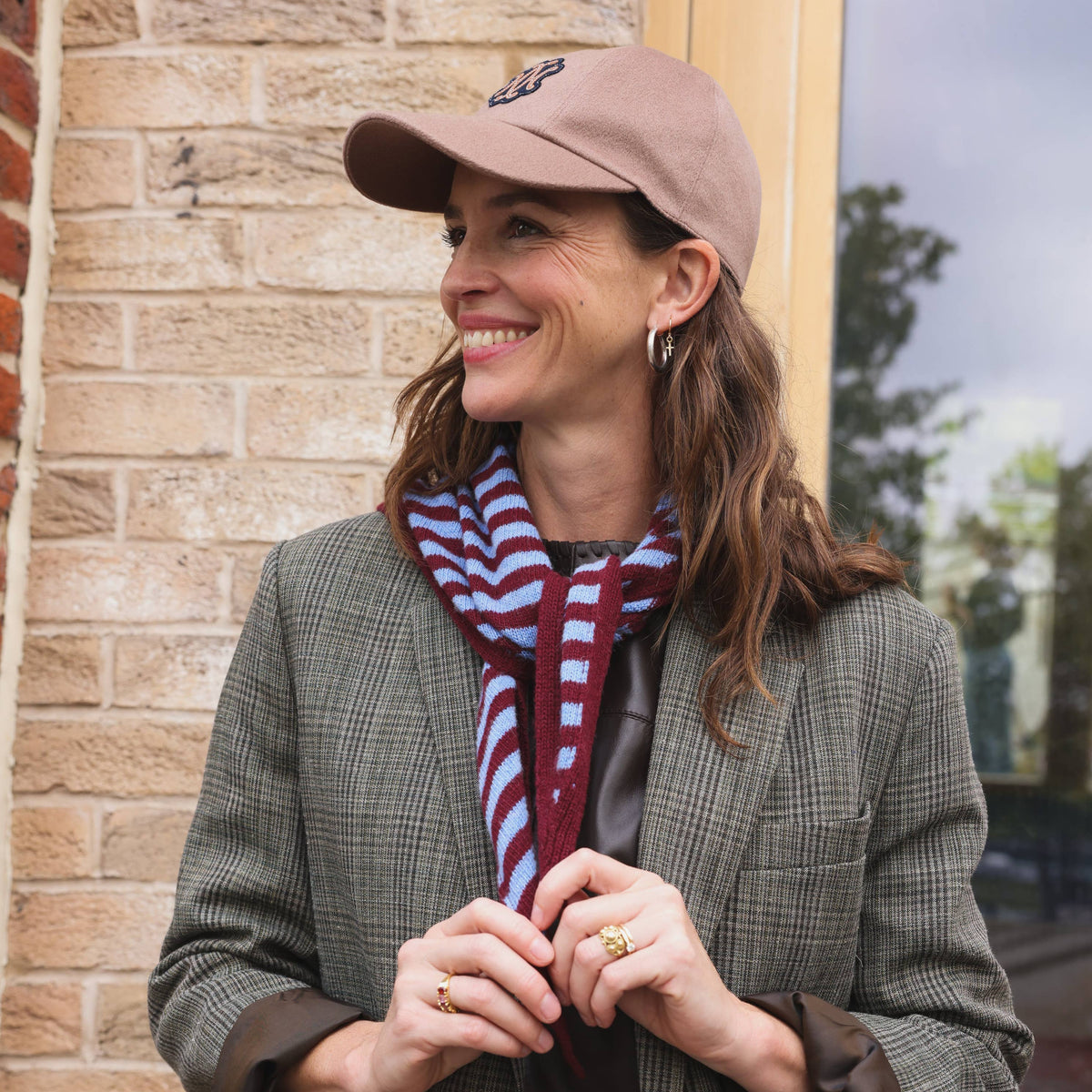 Sophie Scarf Colette | bordeaux & blau