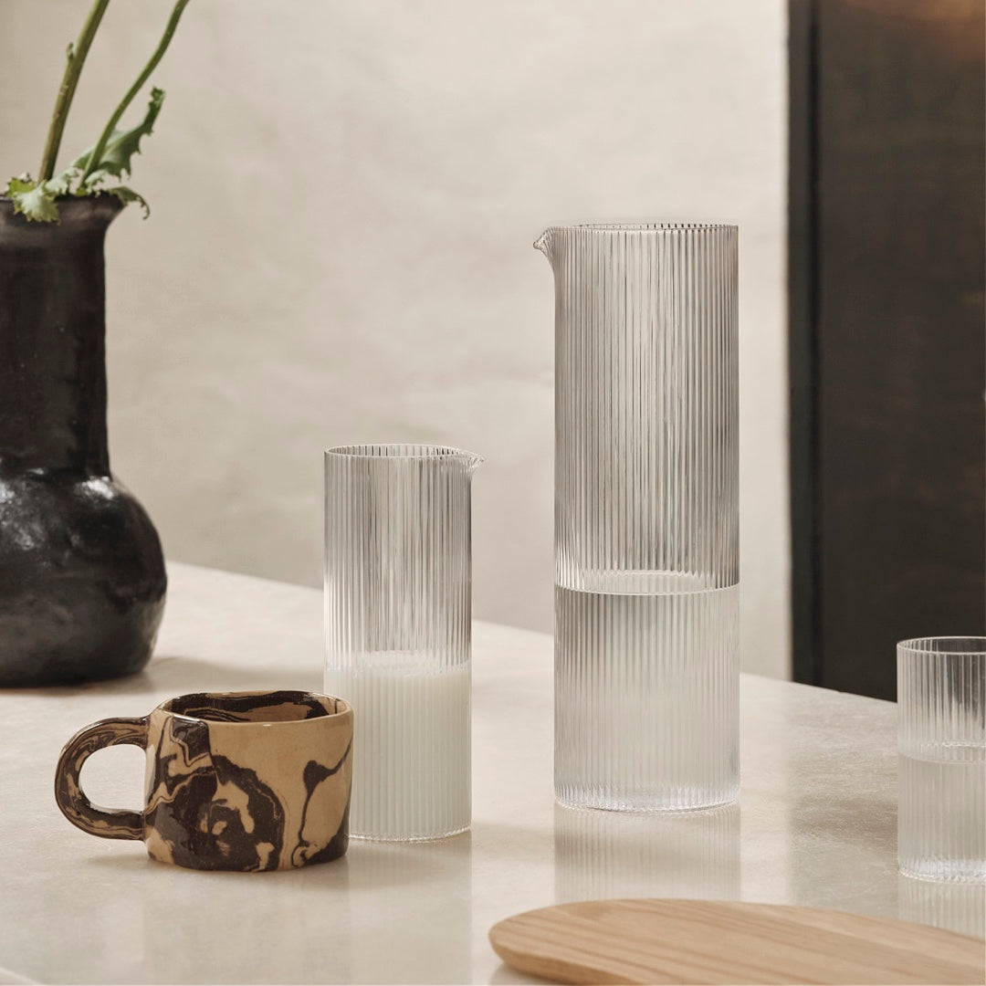 Carafe Ripple grande | transparente