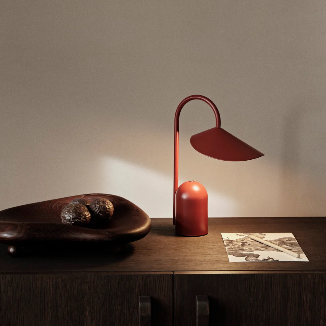 LED Lamp Arum | oxide red