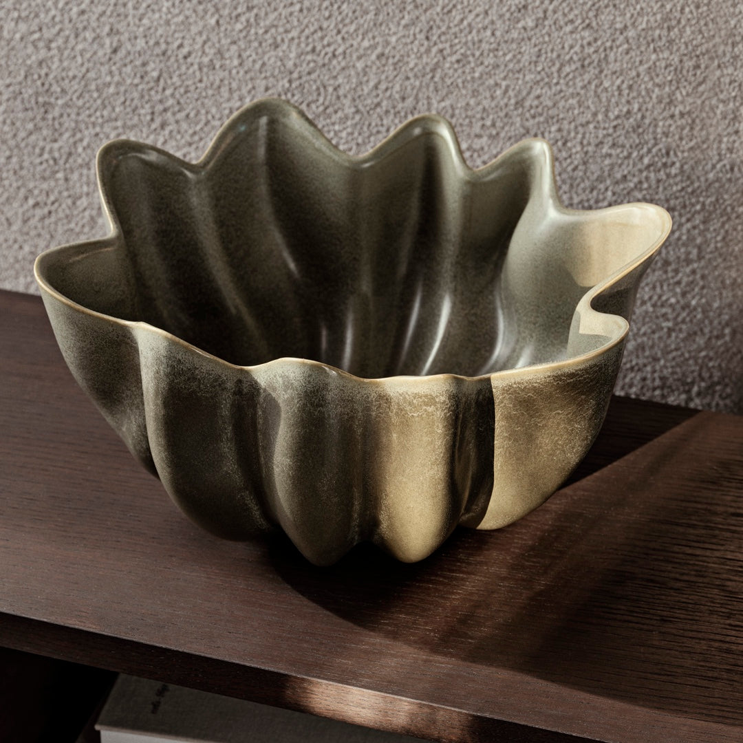 Nium Bowl dark sage | Ø 36cm