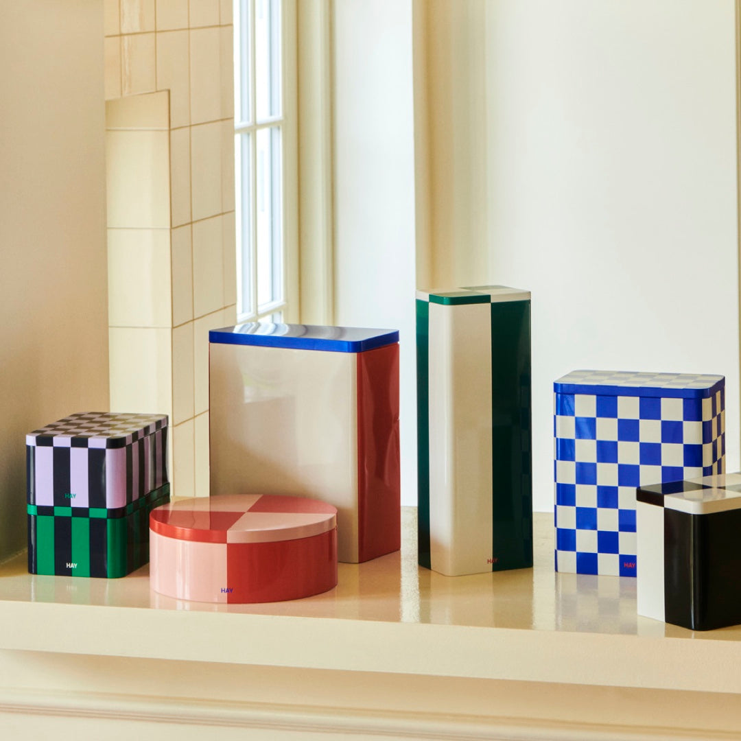 Storage Container XL | offwhite, blue & red
