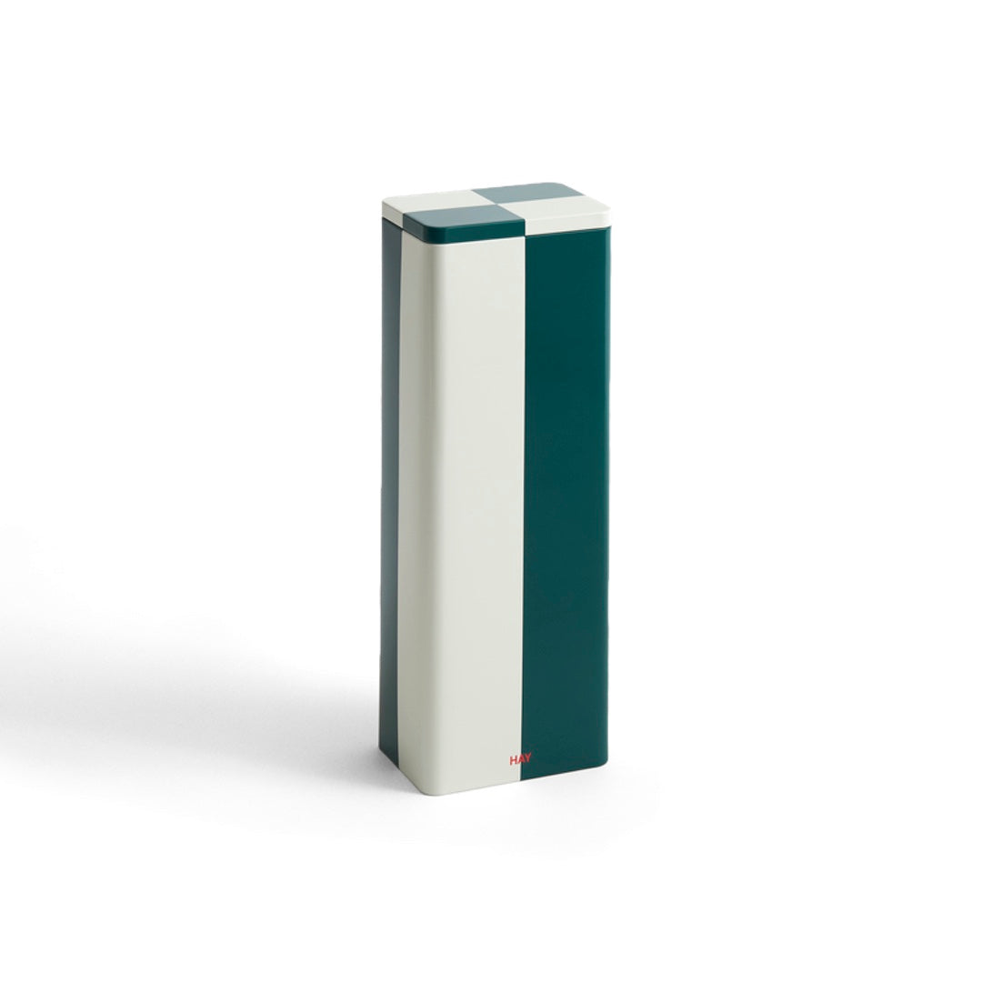 Boîte de conservation Container Slim | blanc cassé & vert