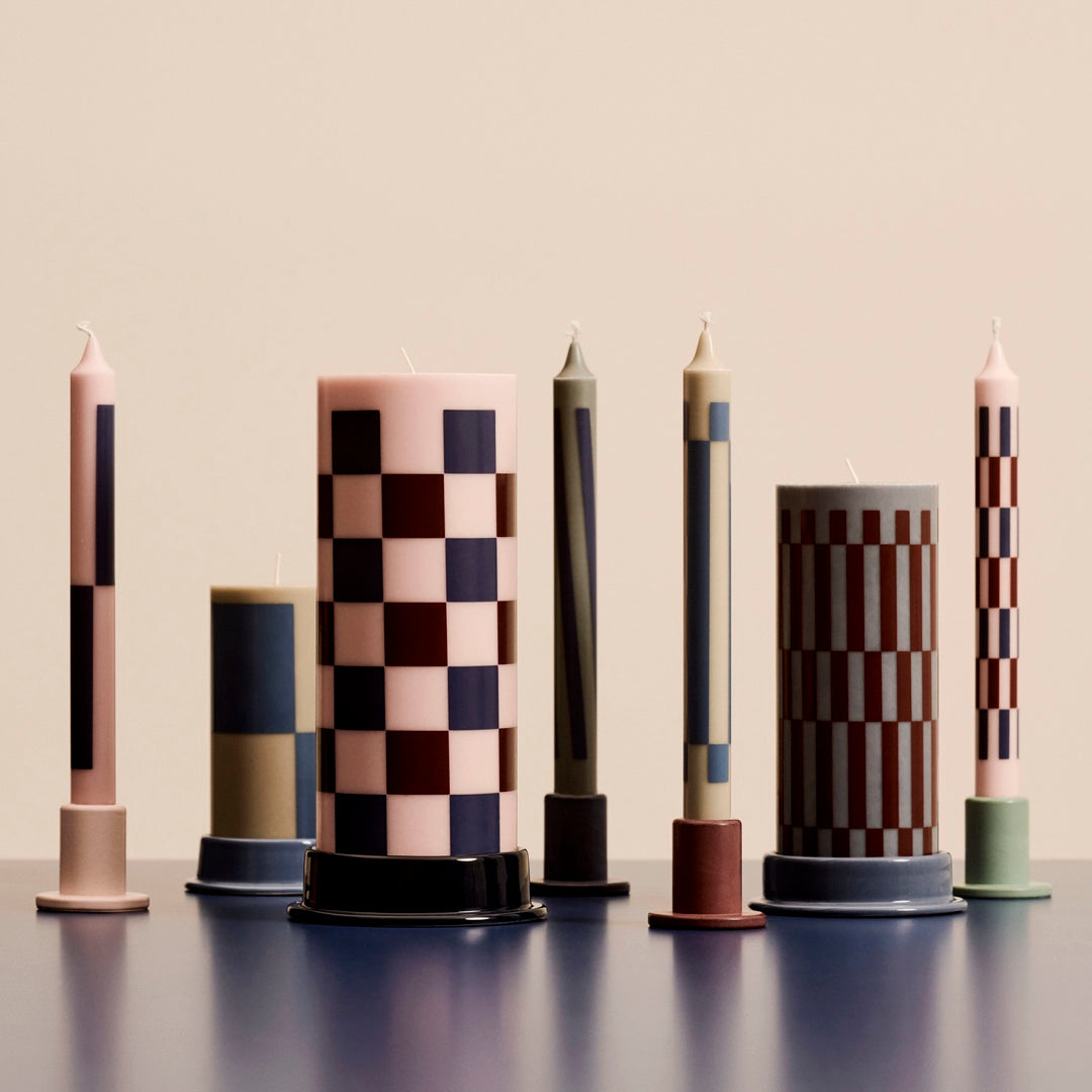 Candle Holder Tube (S) matt | midnight blue