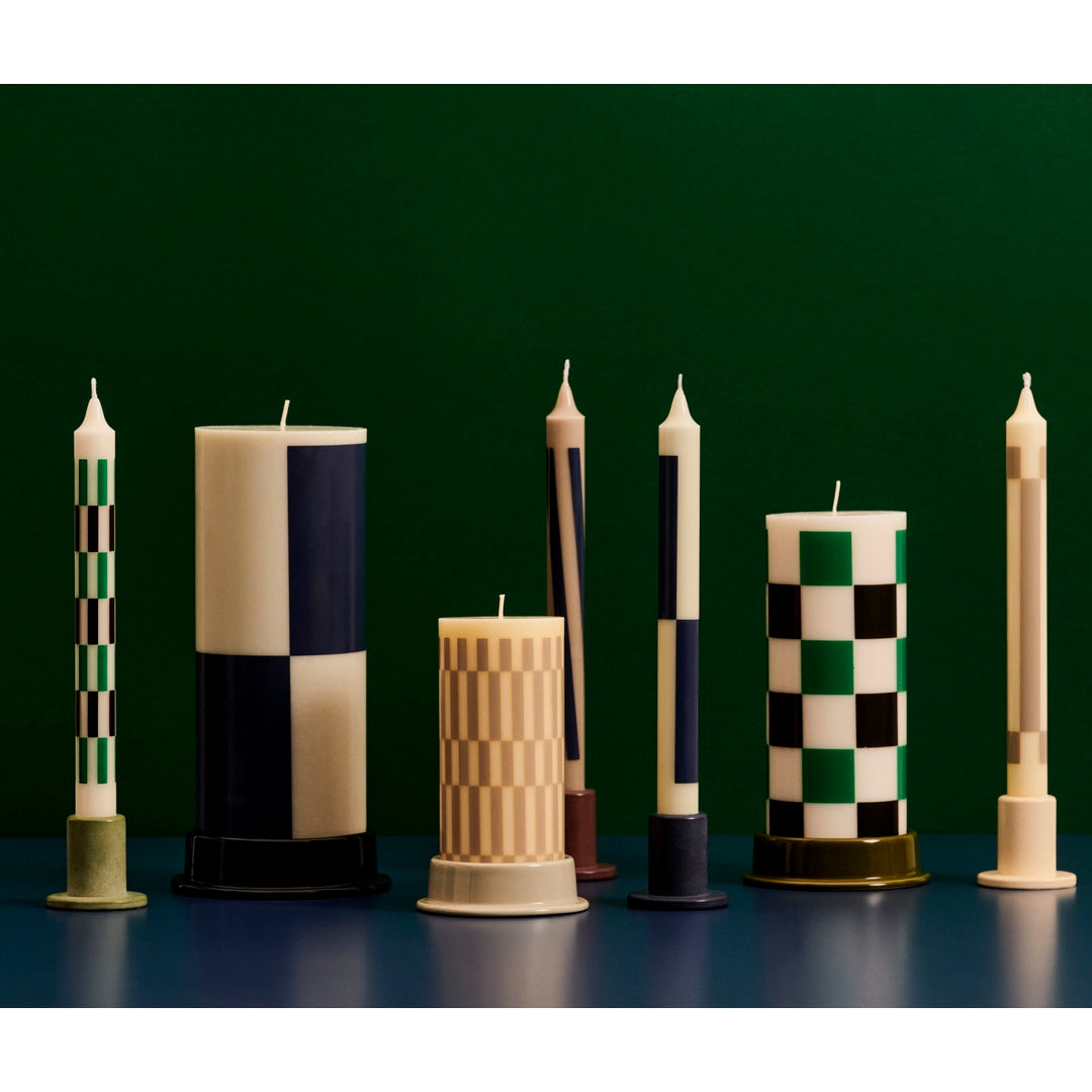 Candle Holder Tube (S) matt | midnight blue