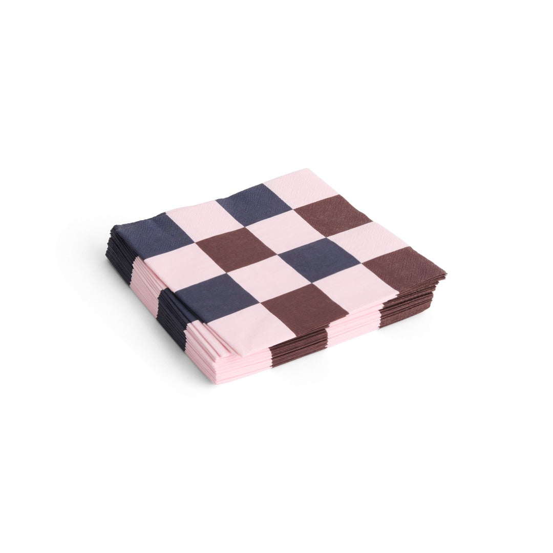 Serviettes en papier Dinner XL | rose clair, bordeaux, noir