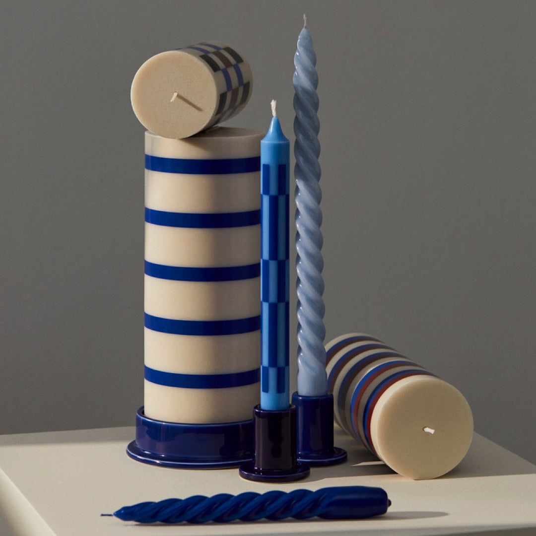 Bougie pilier S | crème et sable