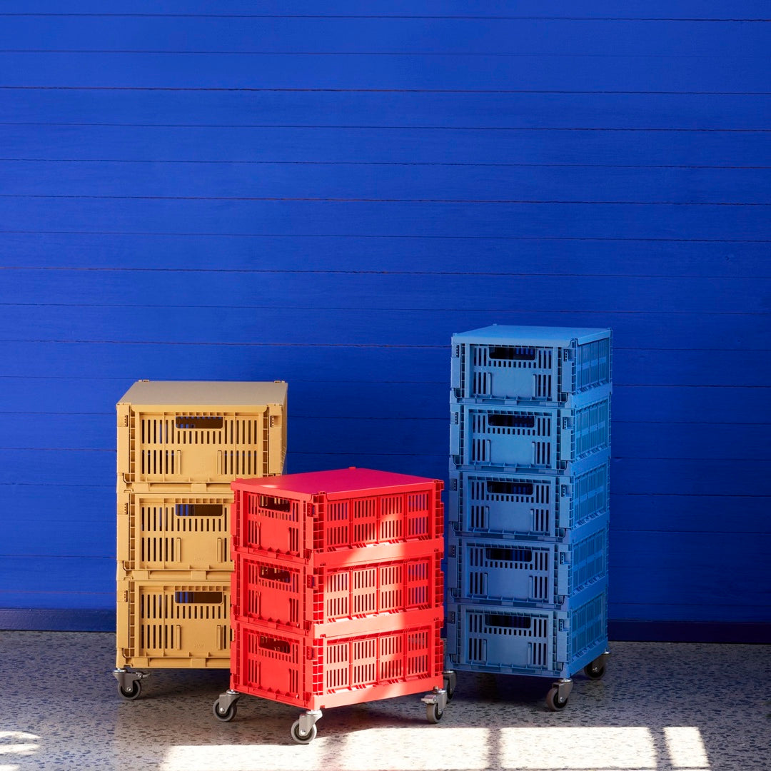 Lid Colour Crate M | golden yellow