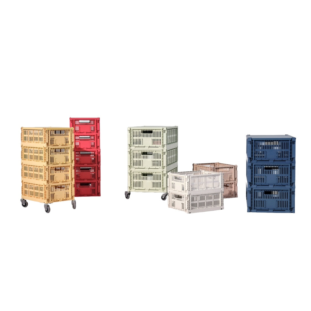 Couvercle Colour Crate L | blanc cassé