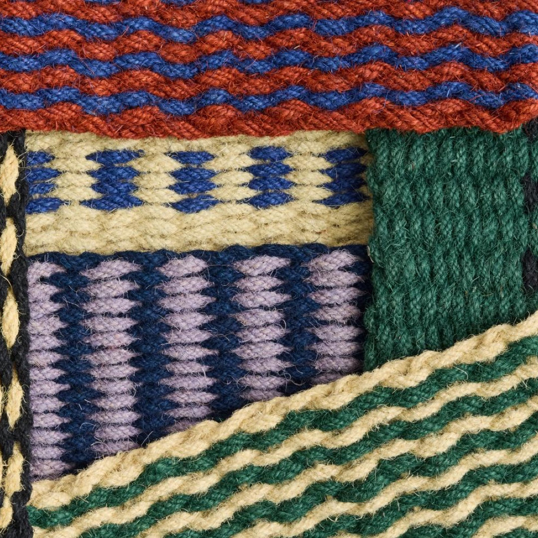 Doormat Wave | green & white