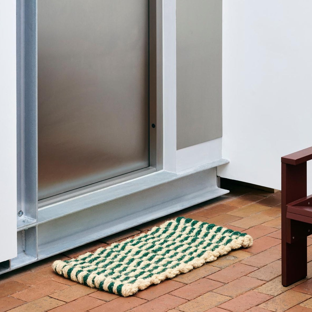 Doormat Wave | green & white