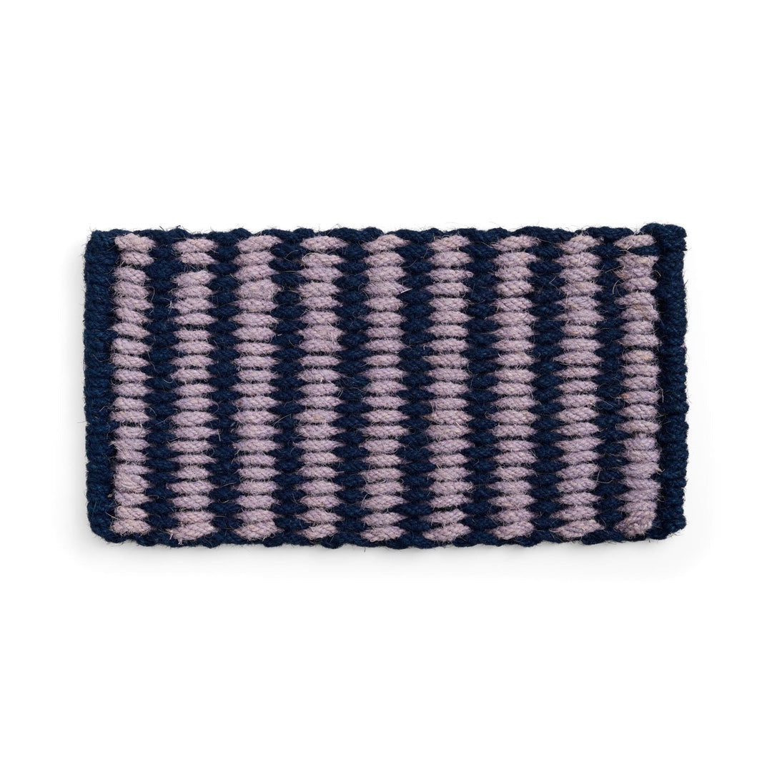 Doormat Wide | lavender & navy