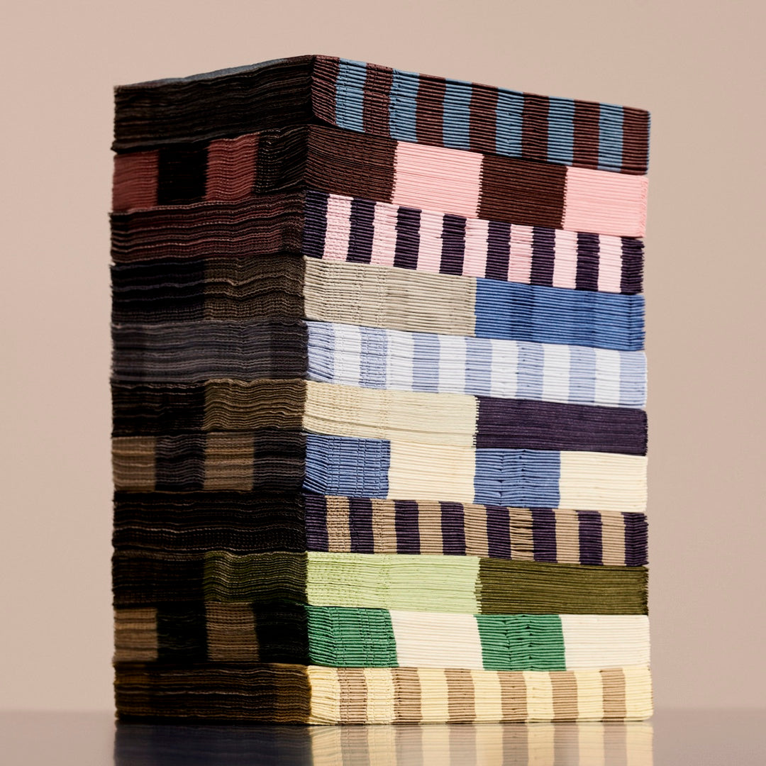 Serviettes en papier Dinner XL | rose clair, bordeaux, noir