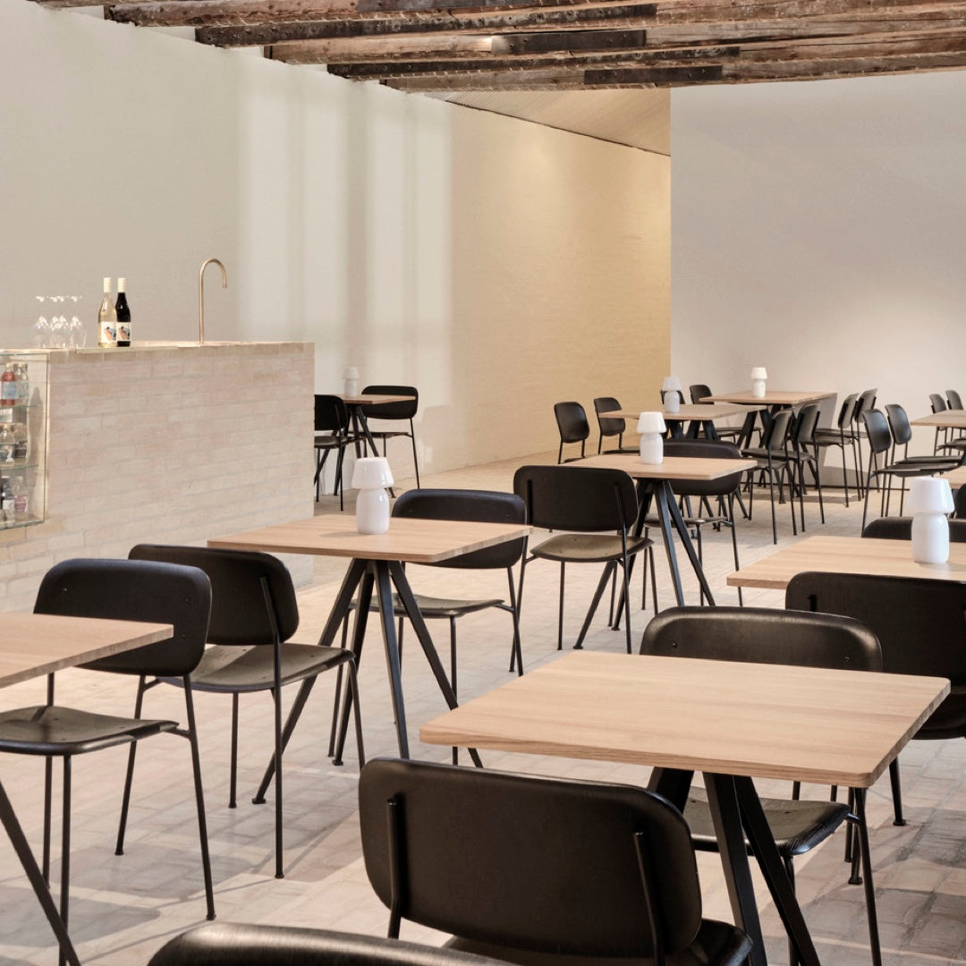 Pyramid Cafe Table | Oak/Metal