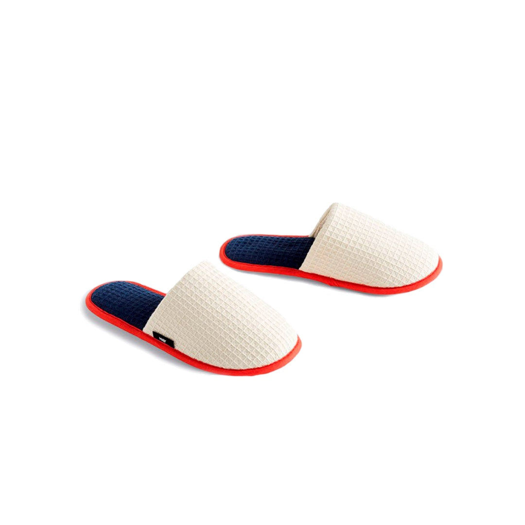 Pantoufles gaufrées | crème, multicolore