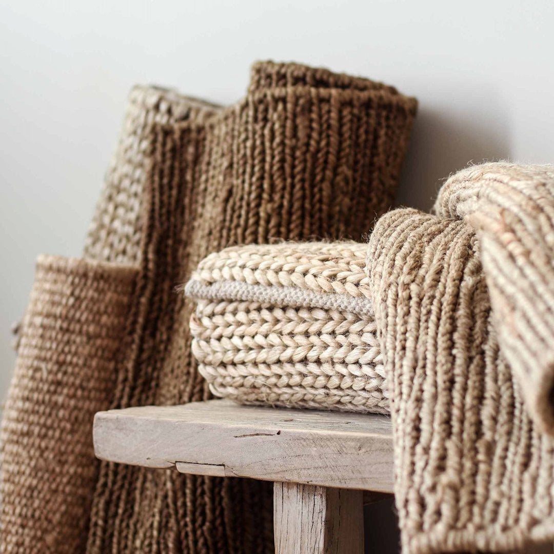 Sumak Hemp Rug café | 3 Sizes