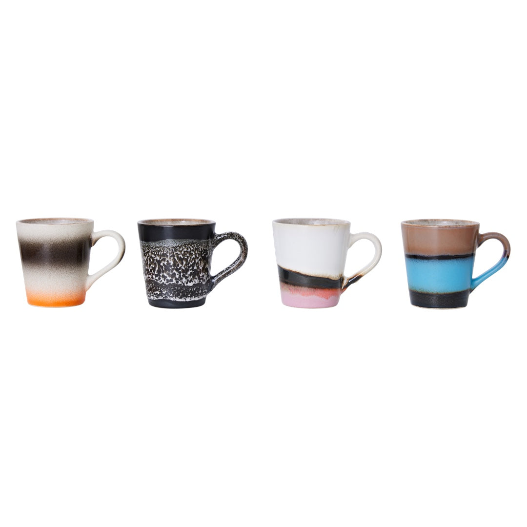 Lot de 4 tasses à espresso | FUNKY