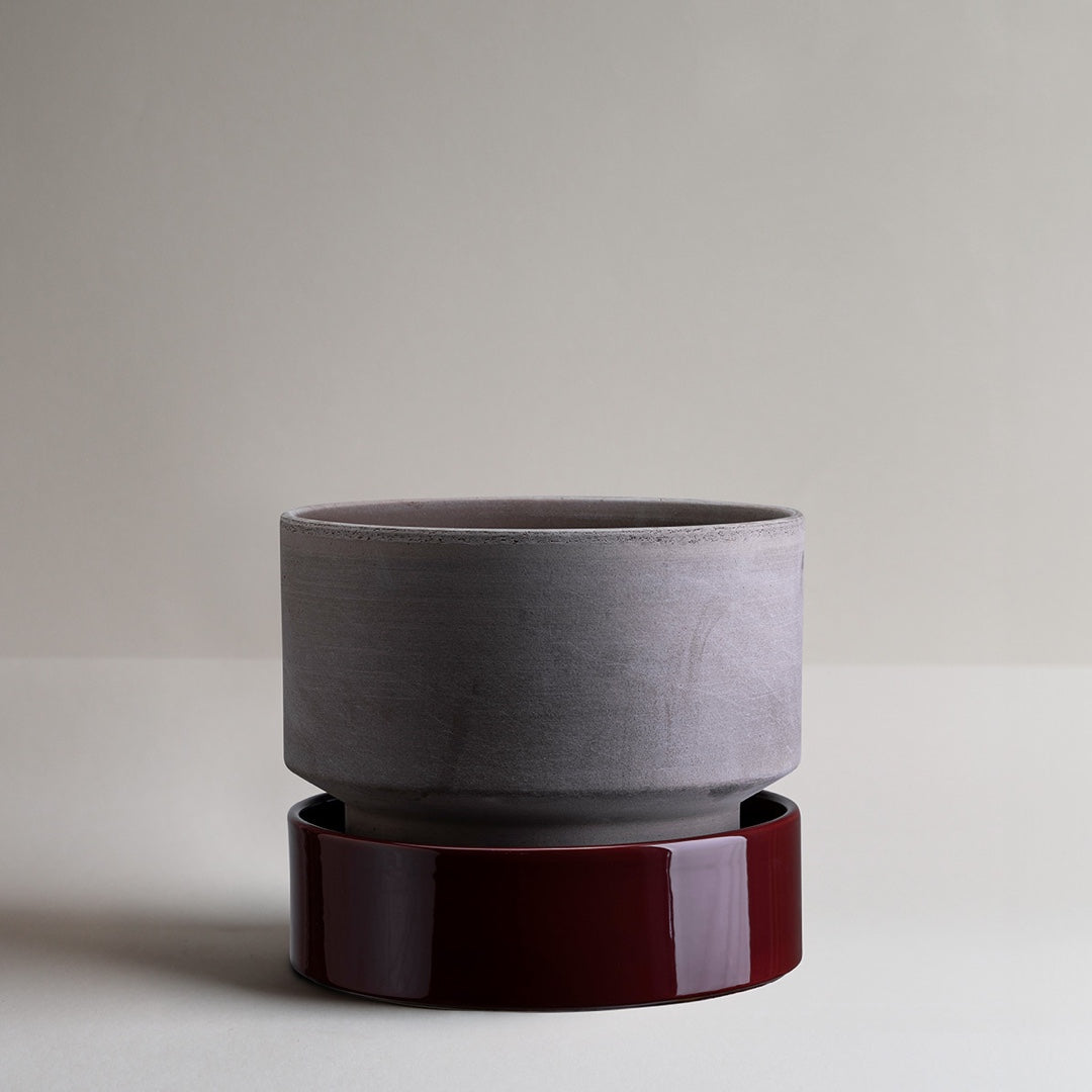 Soucoupe pour The Hoff Pot | bordeaux foncé