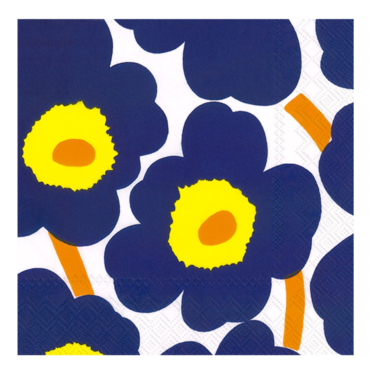 Napkins 2 sizes | unikko dark blue