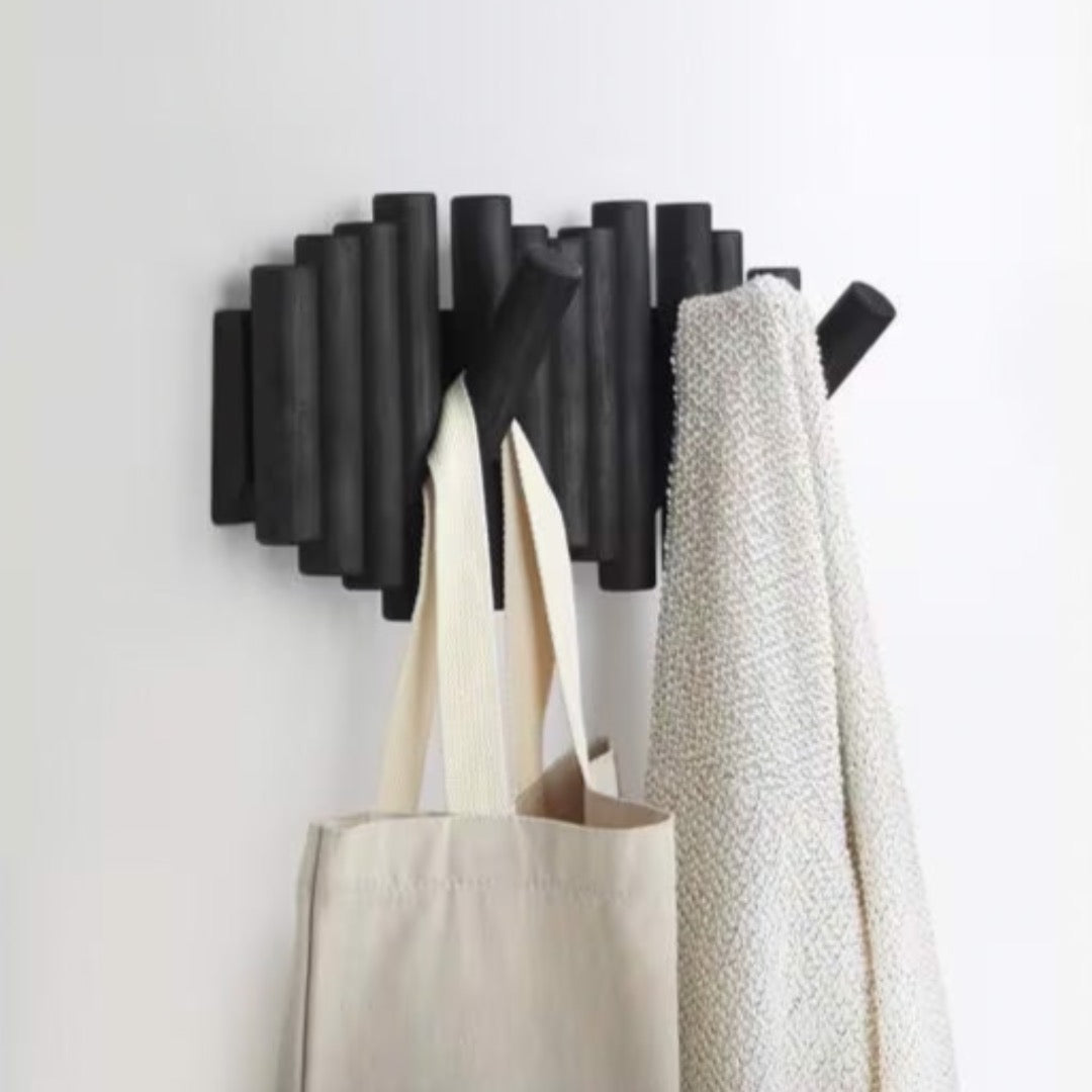 Patère murale Picket 38cm | noir
