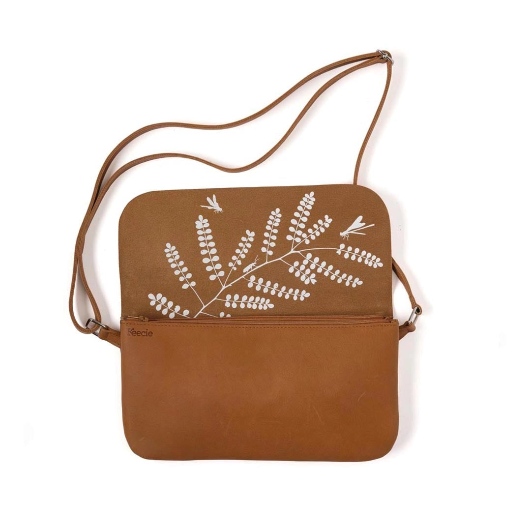 Sac à main en cuir | cognac