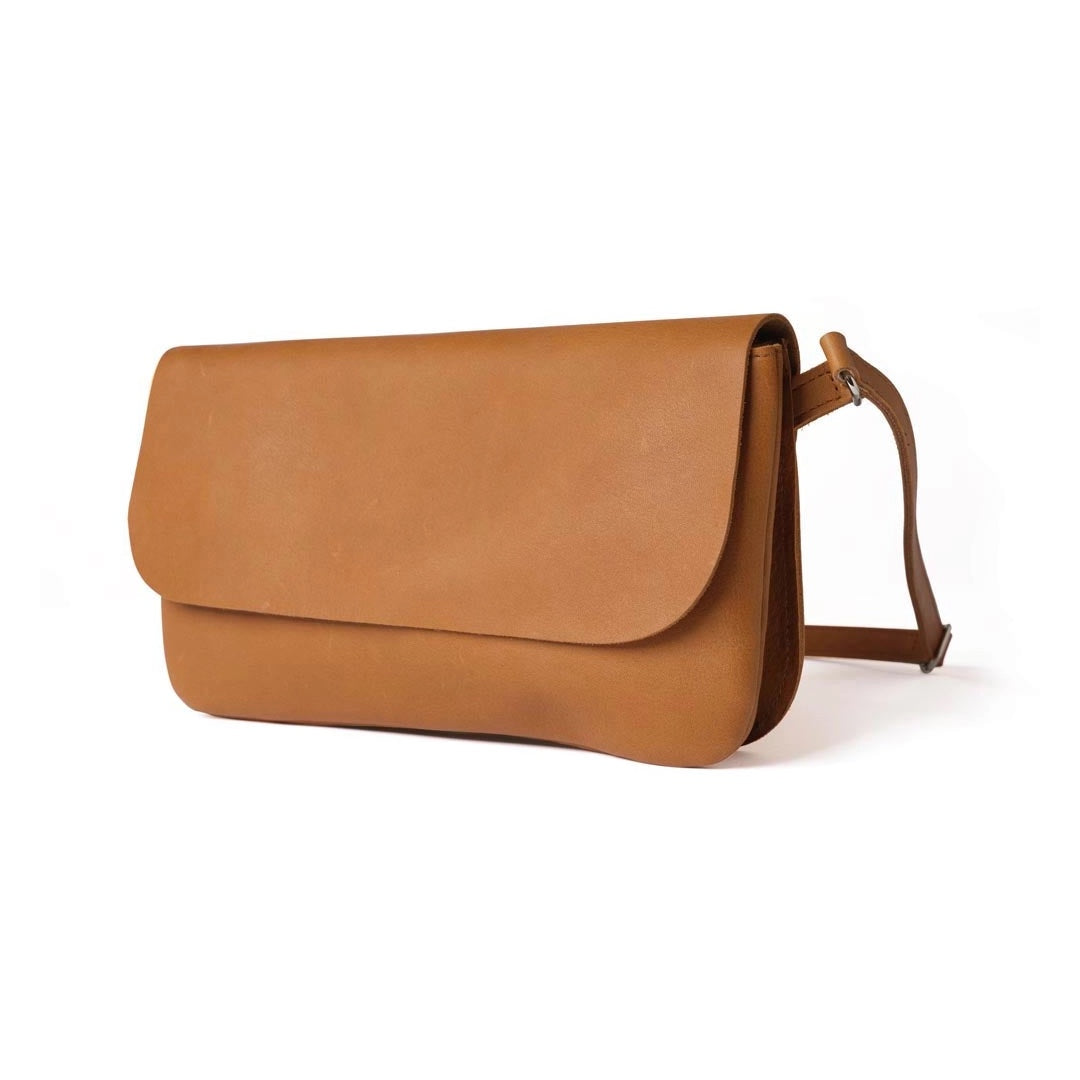Sac à main en cuir | cognac