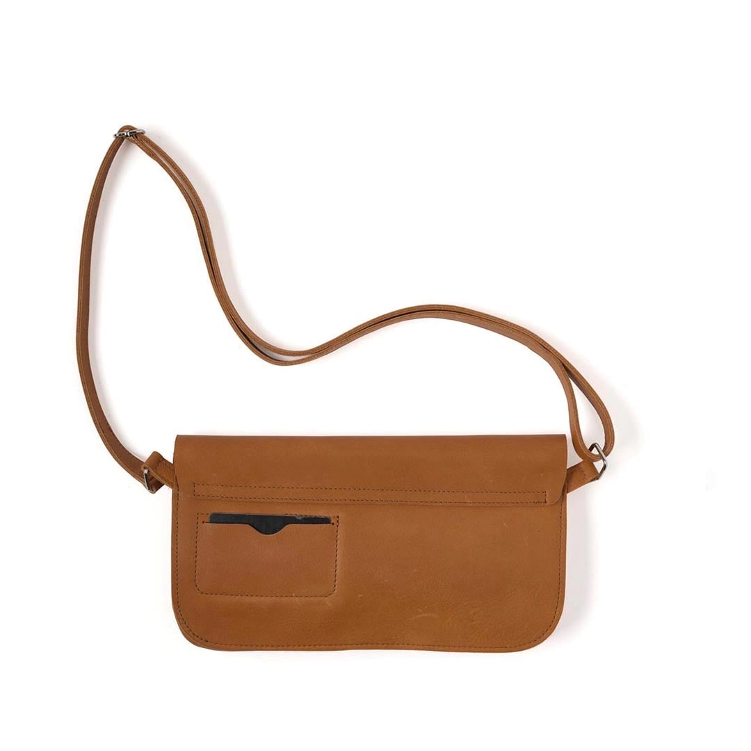 Sac à main en cuir | cognac