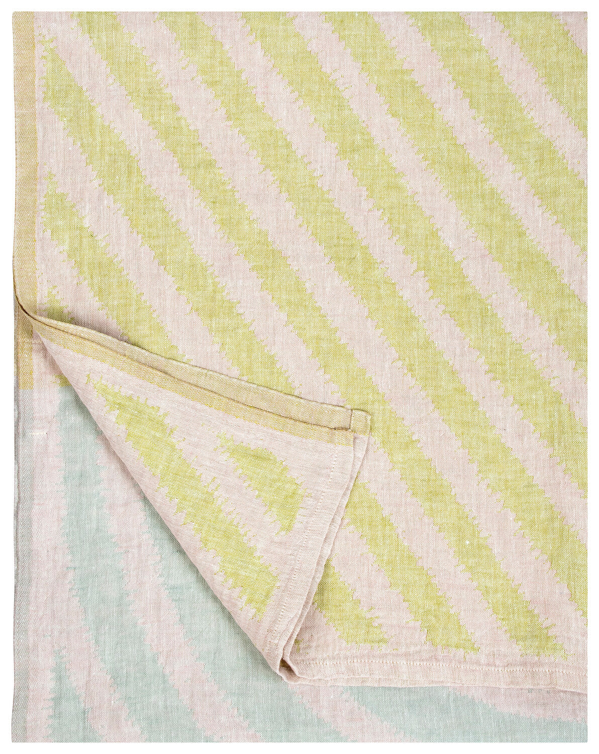 Drap de plage Metsälampi | rose-gris-citron vert