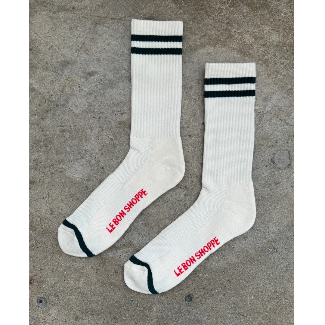 Chaussettes Boyfriend extra longues | blanc classique