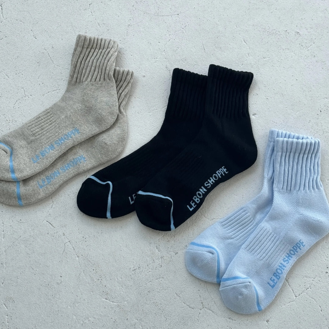 Chaussettes Girlfriend | noir, bleu