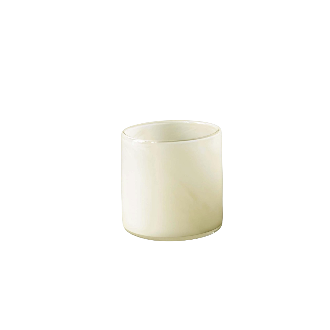 Tealight Holder Glass Lyric S | linen