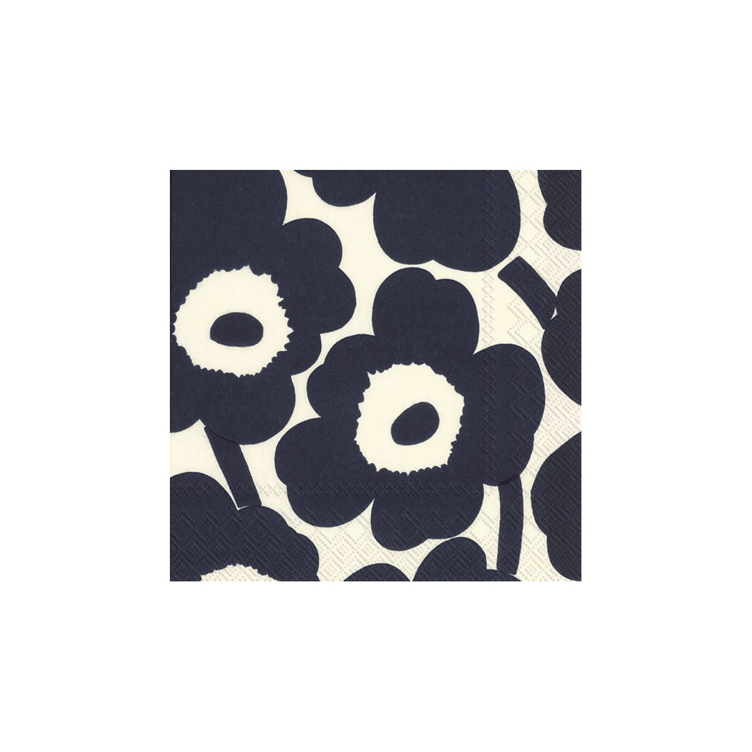 Napkins 2 Sizes | unikko dark blue nature