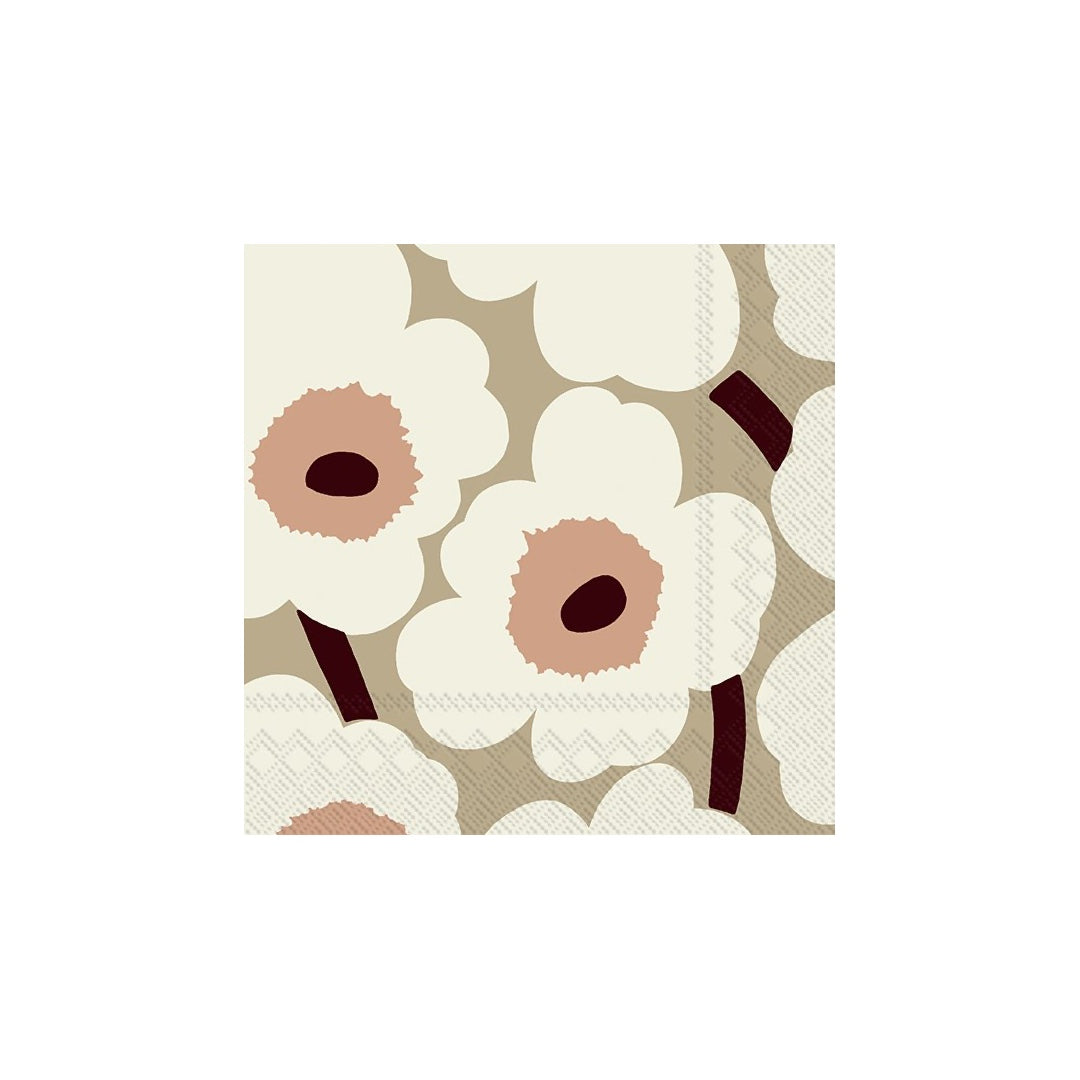 Serviettes 2 tailles | unikko crème