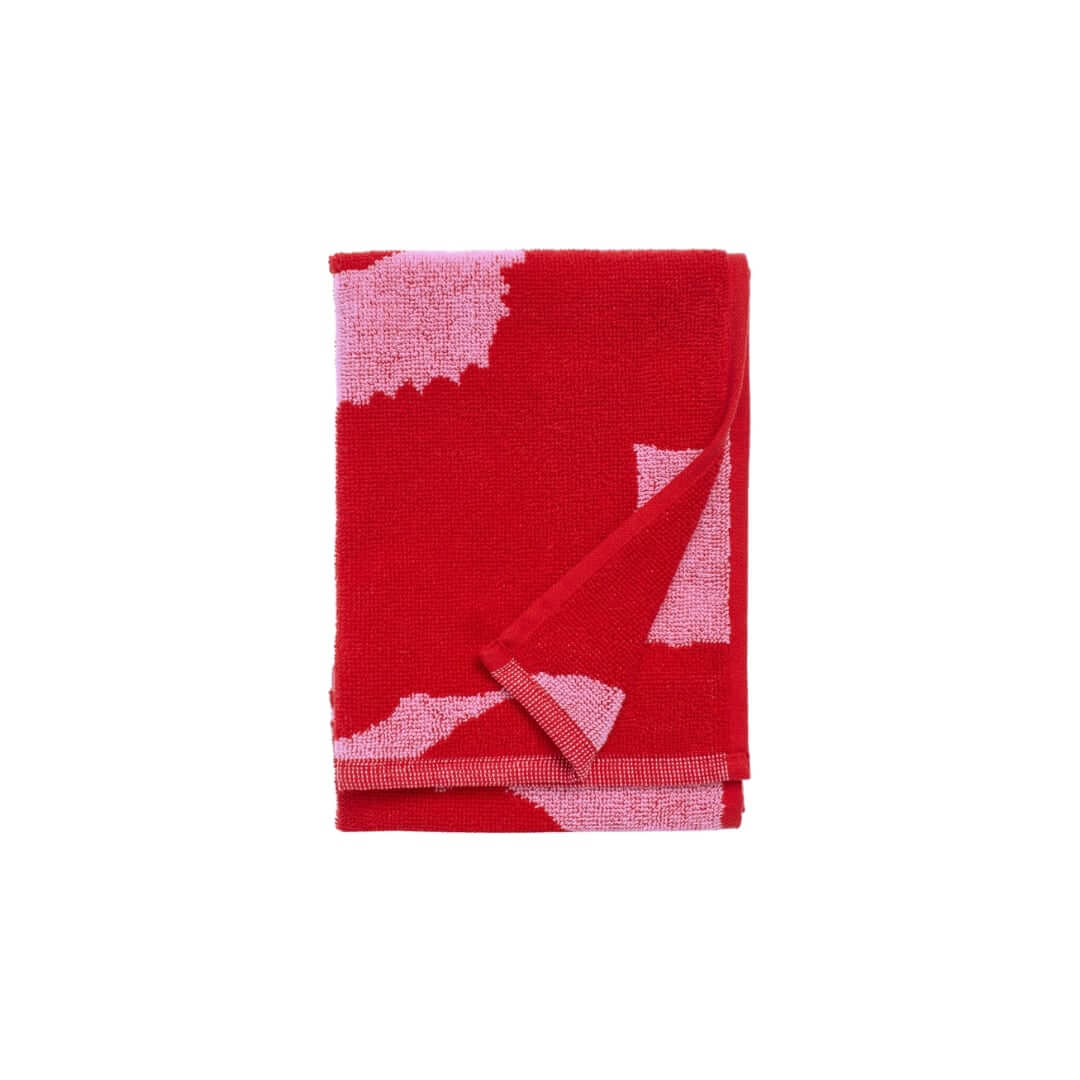 Serviette d'invité UNIKKO rouge | 30x50cm