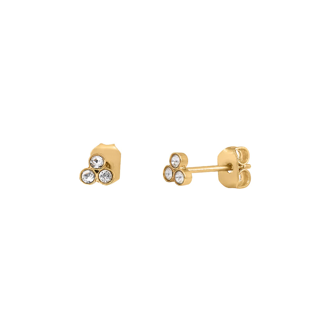 Boucle d'oreille Melia crystal | doré