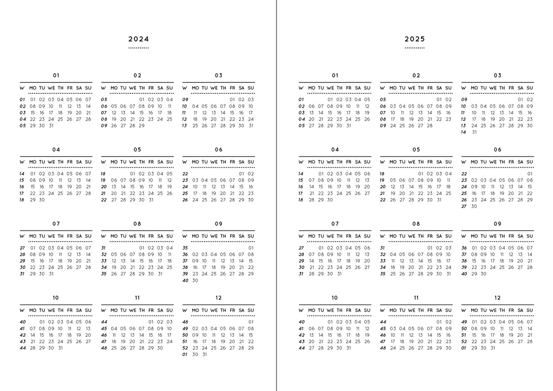 Navucko Pocket Kalender 2024 (A6) stone