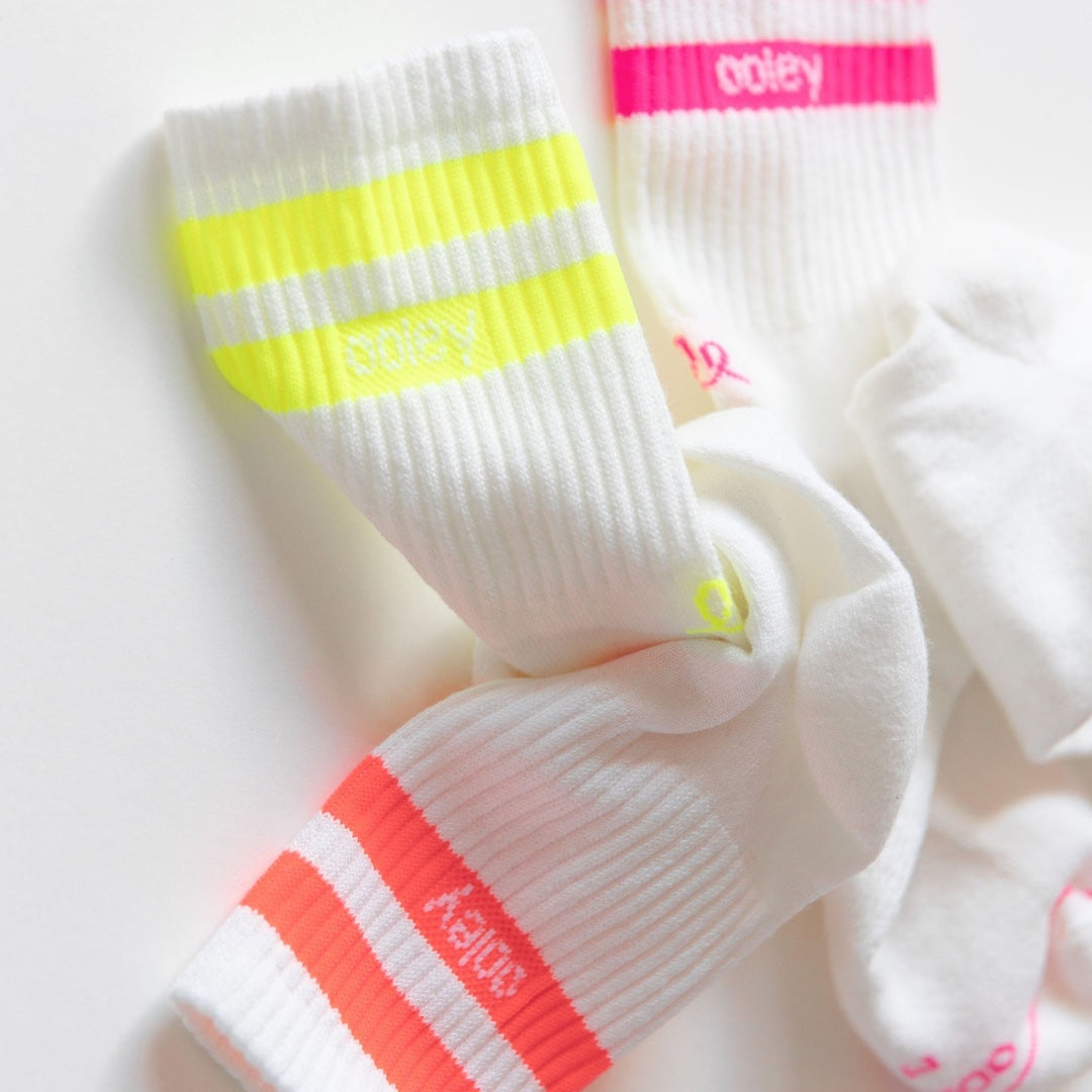 Chaussettes Street Mood | Citron fluo